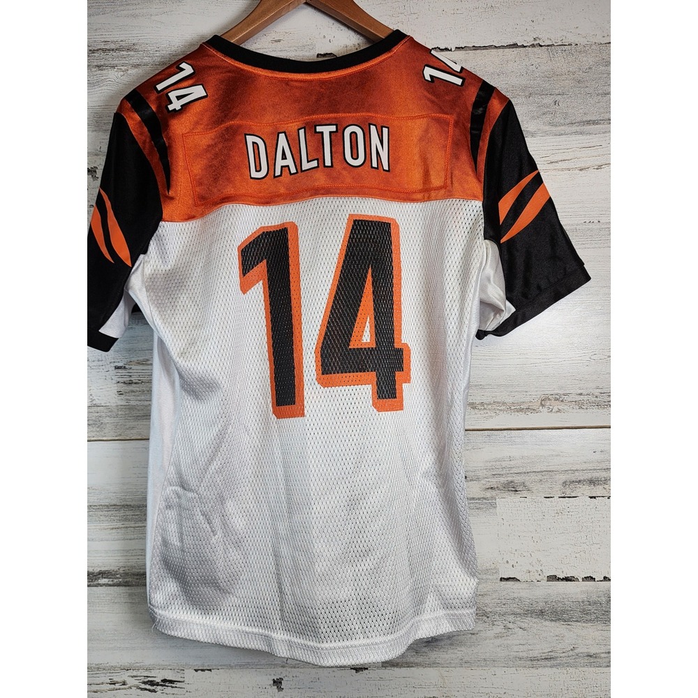 Reebok Cincinnati Bengals Andy Dalton Football Jersey Mens Large White NFL 14